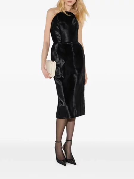 Rochie Elisabetta Franchi din piele negru