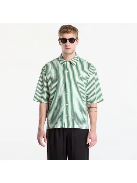 Košile AllSaints Chopin Ss Shirt White/ Green XL bílá