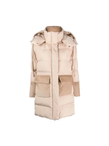 Kurtka puchowa Lorena Antoniazzi casual beżowa