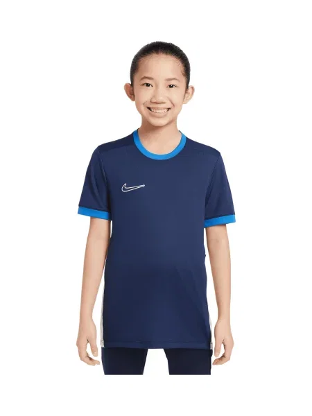 NIKE Tricou funcțional Academy azur / albastru închis alb