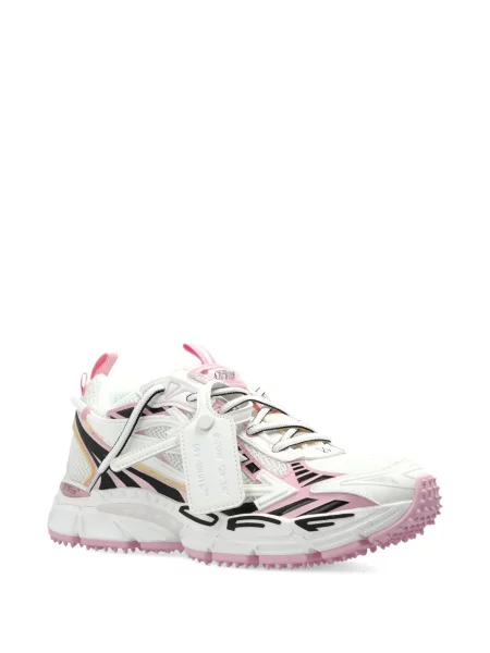 Sneakers Off-white με κορδόνια με δαντέλα λευκό