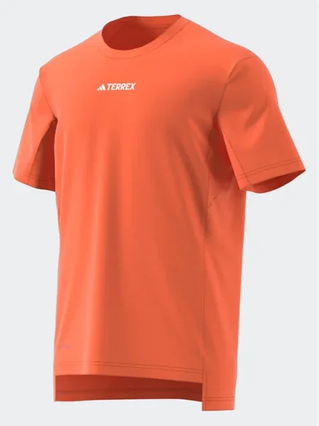 Спортна тениска adidas TERREX Multi с изчистен дизайн оранжево