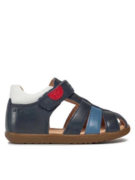 Sandály Geox B Sandal Macchia Boy Tmavomodrá