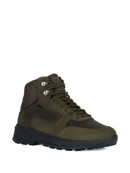 Botine Geox cu șireturi din dantelă verde