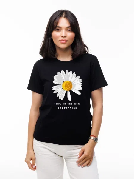 Футболка наталюкс черная