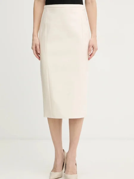 Armani Exchange fustă bej