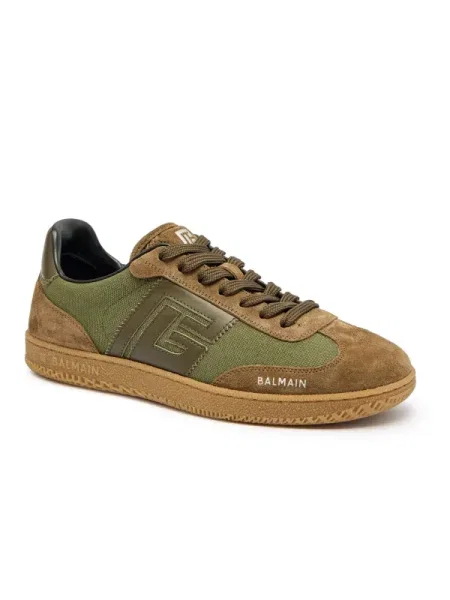 Balmain Bőr edzőcipő khaki