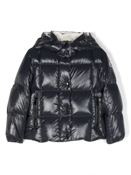 Kurtka puchowa dziecięca Moncler Enfant niebieska