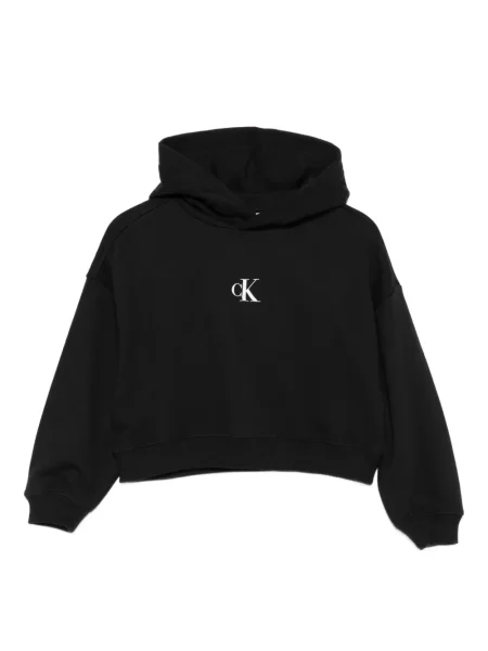 Bluza z kapturem dziecięca Calvin Klein czarna