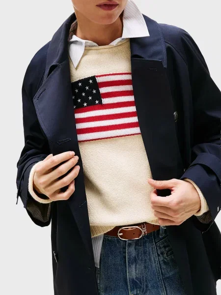 Тренч Tommy Hilfiger синій