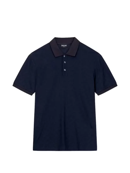 Kratak polo majica Giorgio Armani plava