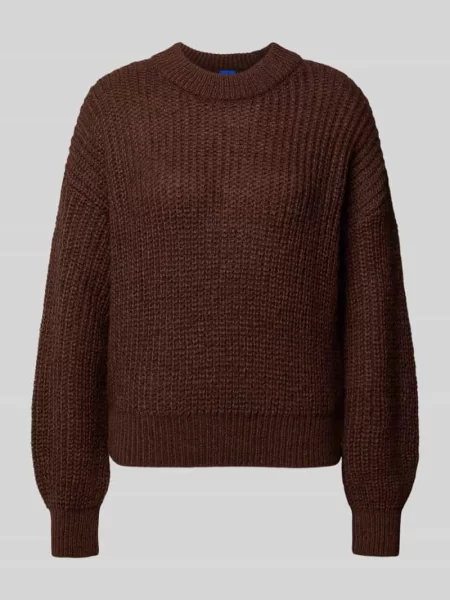 Sweter w kroju regular fit z mieszanki materiałów z domieszką wełny z alpaki model Slogeryna_B' Hugo Blue