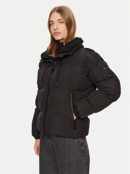 Frieda & Freddies Pūkinė striukė juoda