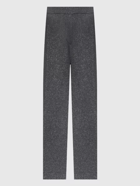 Брюки Brunello Cucinelli в рубчик серые