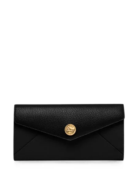 Portofel Chloé din piele cu autograf negru
