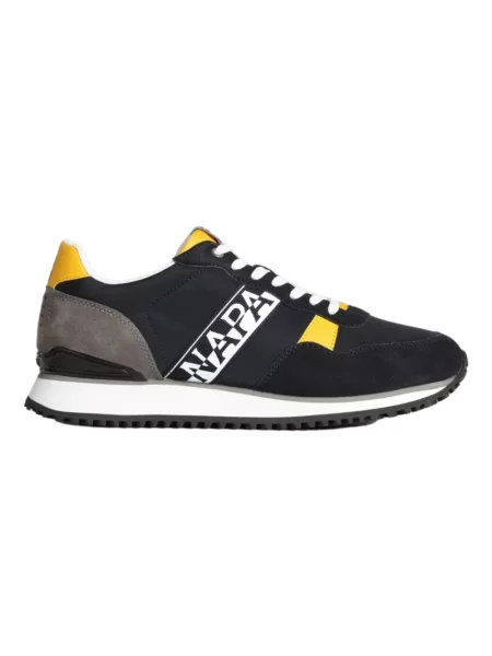 Sneakersy Napapijri skórzane niebieskie