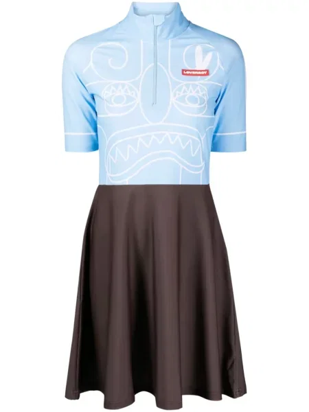 Rochie Charles Jeffrey Loverboy cu imagine albastru