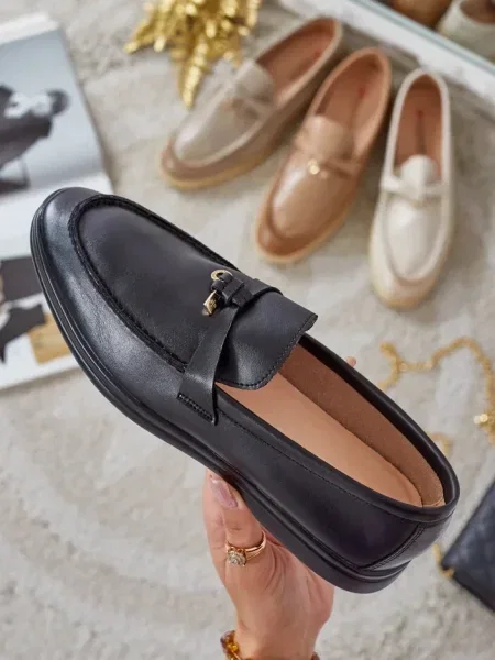 Mocasini Resti elegante negru