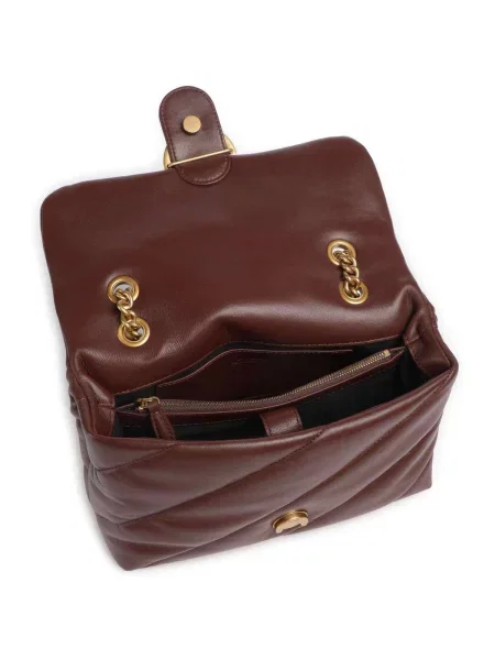 Pinko De piele geantă pe umăr LOVE CLASSIC roșu