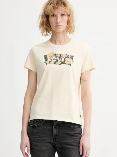 Levi's t-shirt THE PERFECT beżowa