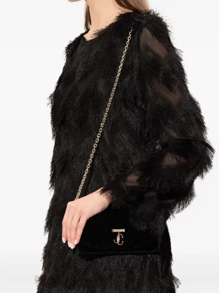 Geantă plic Jimmy Choo negru