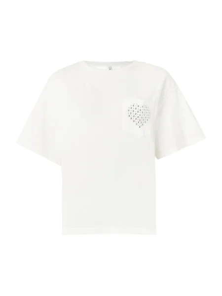 ONLY Tricou ONLTERZA argintiu alb
