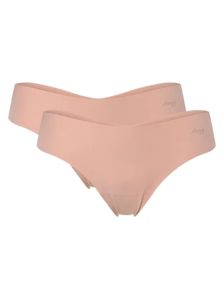 Sloggi stringi hipster pakowane po 2 szt. Kobiety jednolity XL beżowy