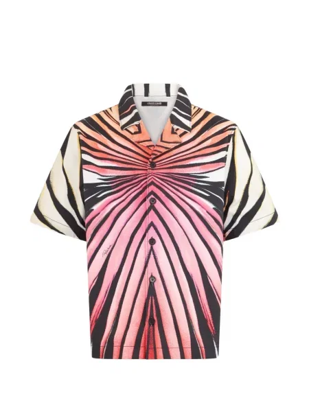 Scurt cămașă Roberto Cavalli cu imagine roz