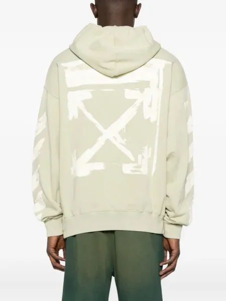Hanorac cu glugă Off-white alb