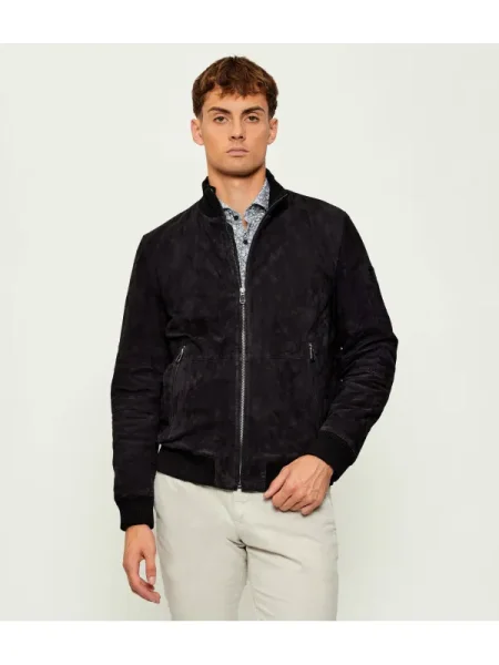 Joop! Geacă de piele bomber Byll-W cu adaos de lână