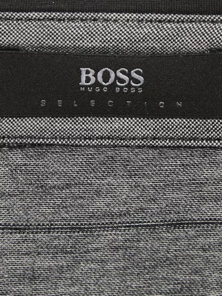 Prugasta polo majica Boss Green Hugo Boss siva