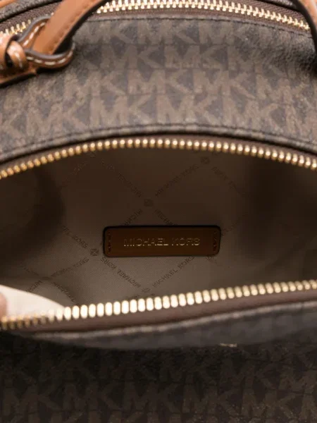 Geanta de piele Michael Michael Kors din piele cu cataramă gri