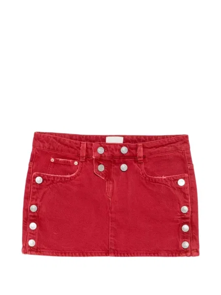 Fustă din denim Isabel Marant roșu