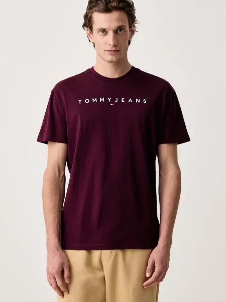Tommy Jeans majica muška ljubičasta