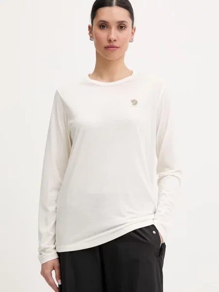 Fjallraven longsleeve z lyocellem High Coast beżowa