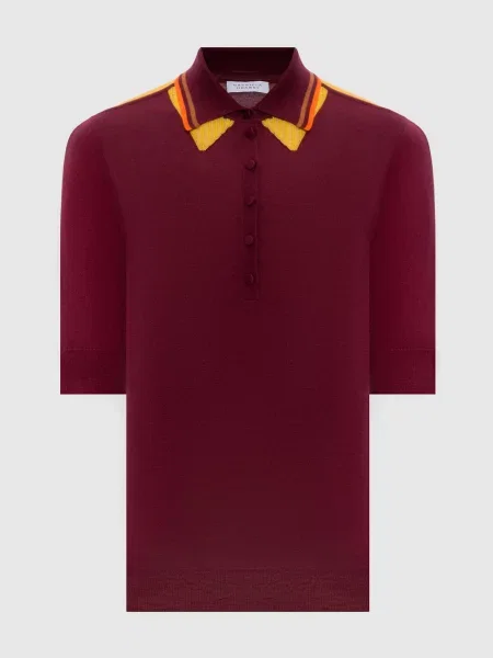 Поло Wendelyn з кашеміру та шовку Gabriela Hearst бордове