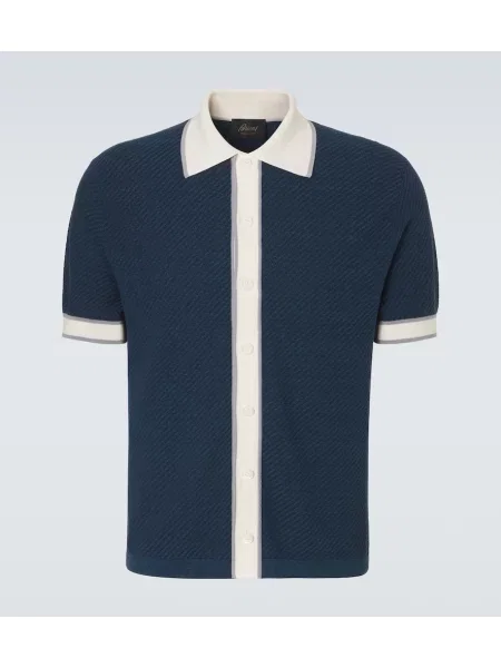 Cămașă Brioni de in albastru