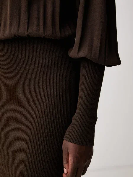 Twinset ruha viszkózzal barna