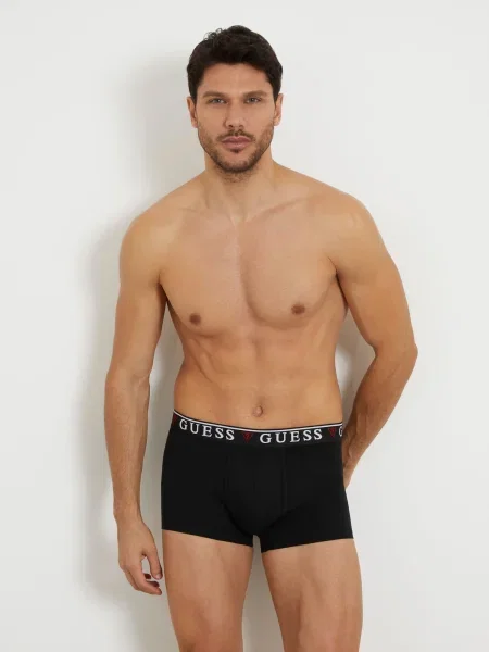 GUESS Boxeri BRIAN purpuriu alb negru
