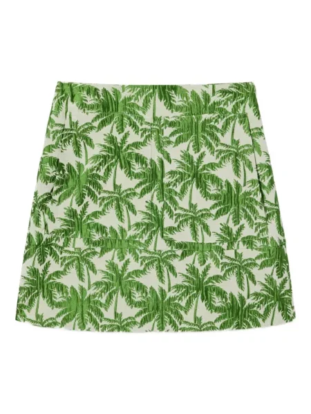 Mała mały spódnica mini La Doublej z nadrukiem zielona