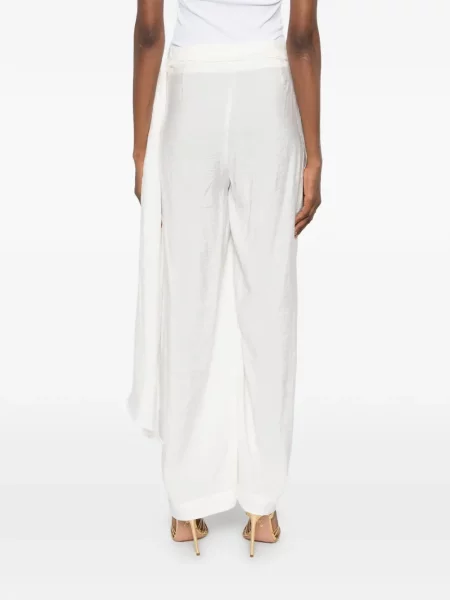 Spodnie Su kopertowe białe
