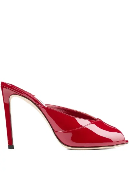 Papuci tip mules Jimmy Choo roșu