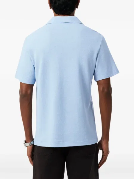 Tricou Lacoste cu autograf albastru
