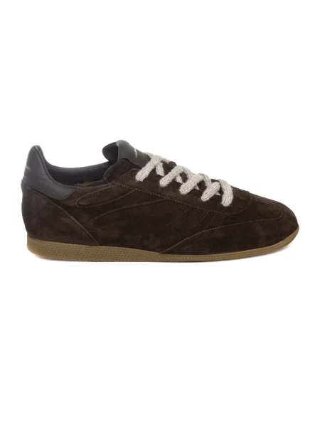 Sneakersy Ama Brand skórzane brązowe