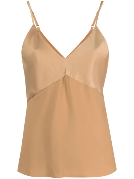 Top Dkny cu decolteu în V maro