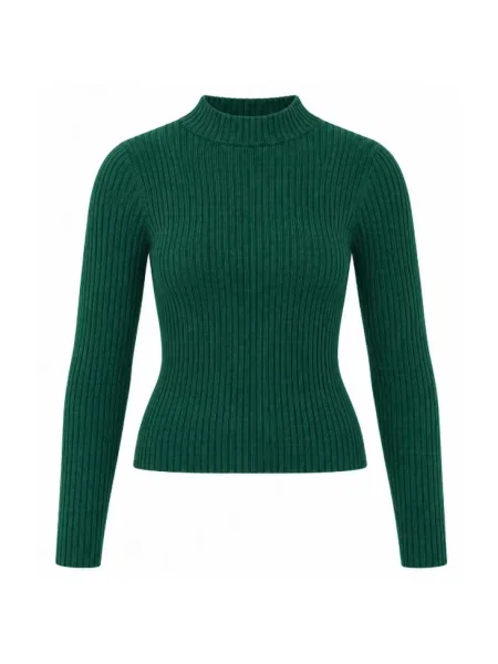 Sweter z golfem Twinset do golfa zielony