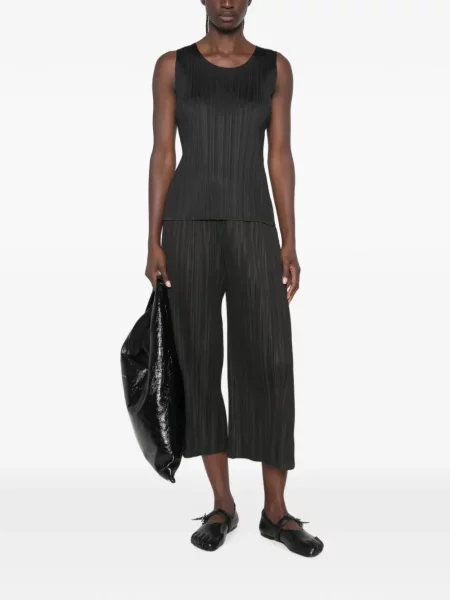 Παντελόνι Pleats Please Issey Miyake μαύρο
