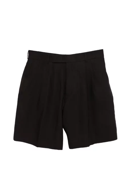 Pantaloni scurți Paul Smith plisate maro