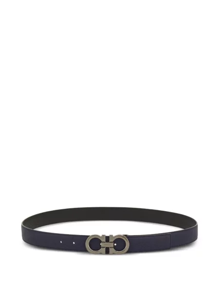 Pasek Ferragamo dwustronny niebieski