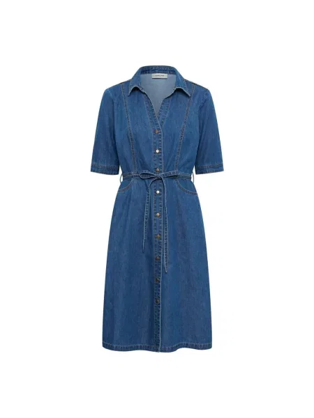 Sukienka jeansowa Cream niebieska